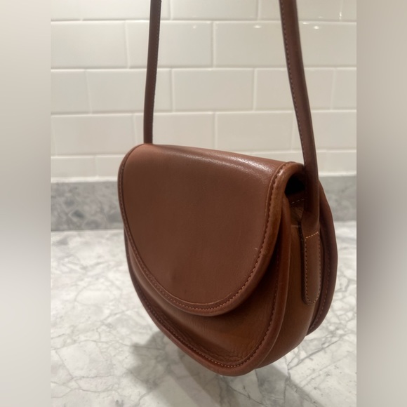 Coach Vintage Small Saddle Bag | Circa 1990 | Saddle Brown - Picture 2 of 12